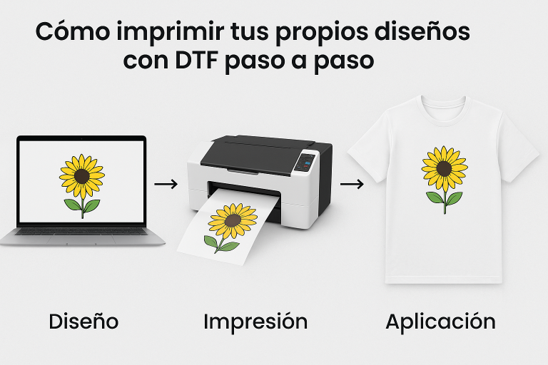 Cómo imprimir tus propios diseños con DTF paso a paso