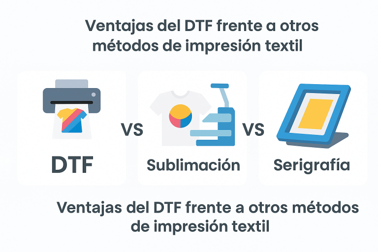 Ventajas del DTF frente a otros métodos de impresión textil